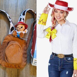 Disney Parks Toy Story Sheriff Woody Cowboy Hat Backpack Jessie Costume Kit